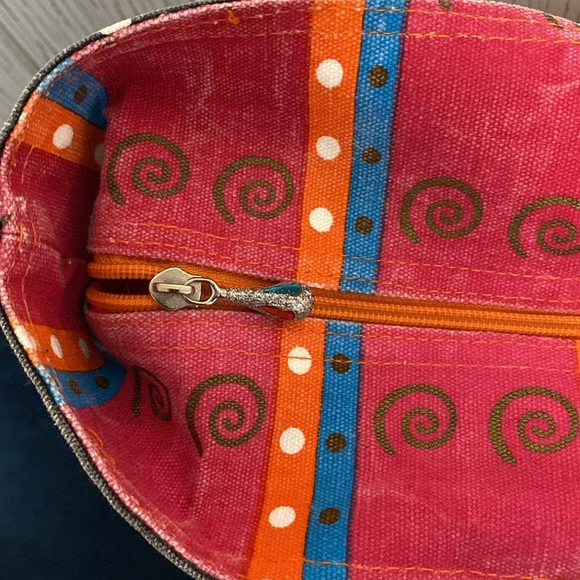 Laurel Burch Shoulder Tote Sun 'n' San Accessories Tote Floral Boho Hippie - Picture 11 of 11